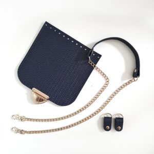 ZESTAW DO TOREBKI "VIOLA" Z YOUTUBE - GRANAT RATTAN - ZŁOTO RÓŻOWE