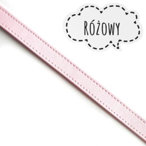 PASEK Z EKOSKÓRY - 19 MM - 10 CM - RÓŻOWY