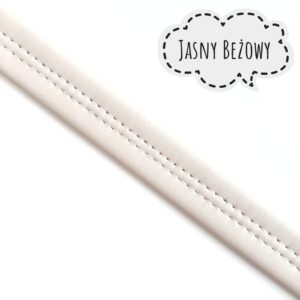 PASEK Z EKOSKÓRY - 21 MM - 10 CM - JASNY BEŻOWY
