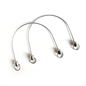 USZY METALOWE DO TOREBKI Z KOŃCÓWKAMI - KOMPLET - KRÓTKIE