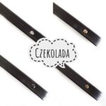 dwa paski z ekoskóry czekolada