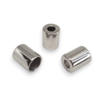 KOŃCÓWKA SZNURKA - WALEC - SREBRNA