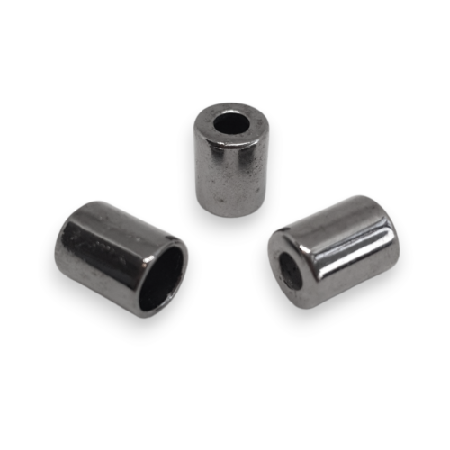 KOŃCÓWKA SZNURKA - WALEC - CZARNA