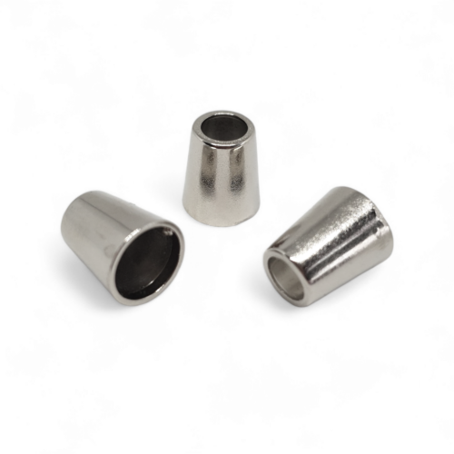 KOŃCÓWKA SZNURKA - DUŻY DZWONEK - SREBRNY