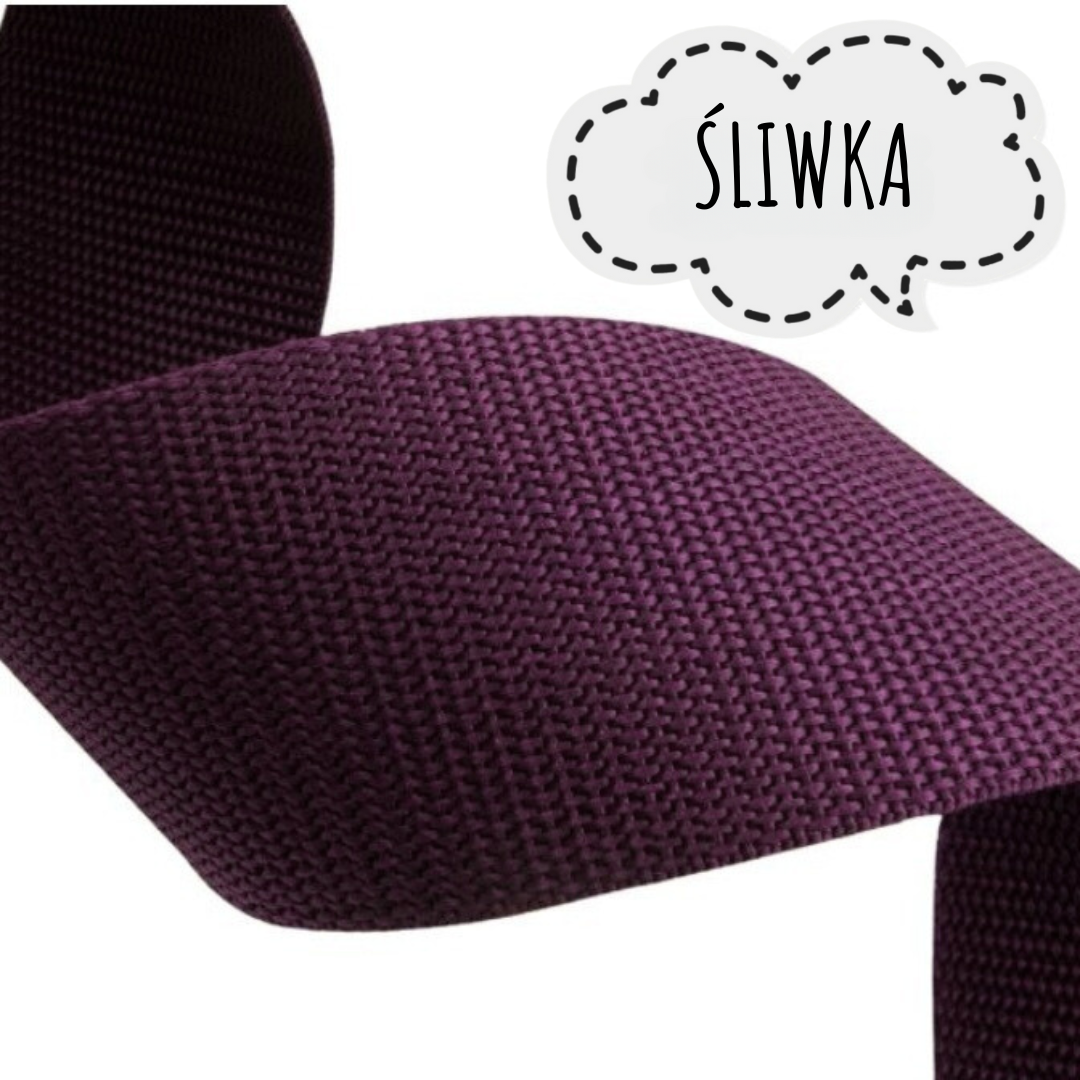 TAŚMA NOŚNA PP – 25MM – ŚLIWKOWY