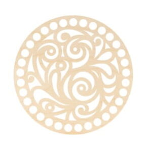 BAZA / DNO DO KOSZYKA - KOŁO - 15 CM  - ORNAMENT