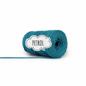 SZNUREK POLIESTROWY PŁASKI 3MM PIMOtki – PETROL