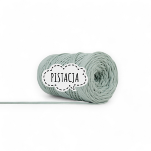 SZNUREK POLIESTROWY PŁASKI 3MM PIMOtki – PISTACJA