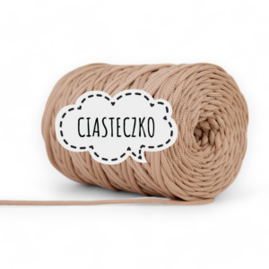 SZNUREK POLIESTROWY PŁASKI 5MM PIMOtki - CIASTECZKO