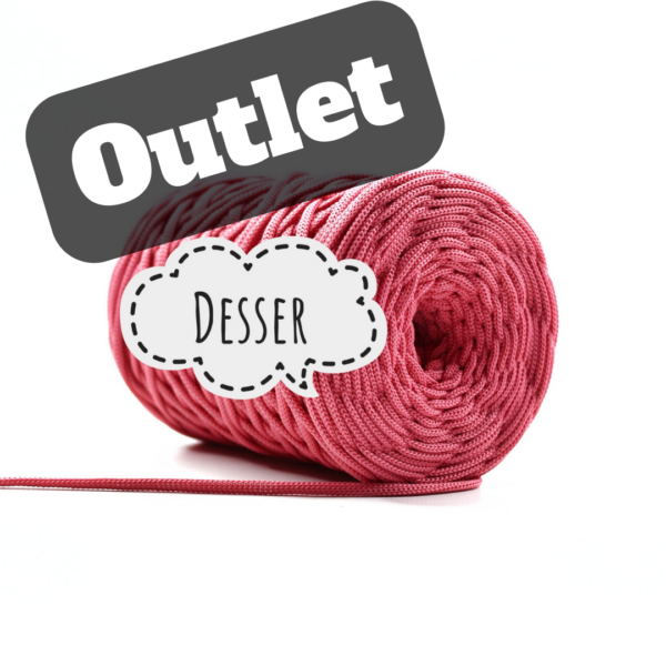 OUTLET - SZNUREK PŁASKI 3MM - DESSER