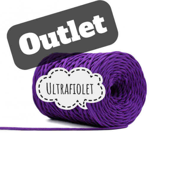 OUTLET - SZNUREK PŁASKI 3MM - ULTRAFIOLET