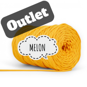OUTLET - SZNUREK PŁASKI 5MM - MELON
