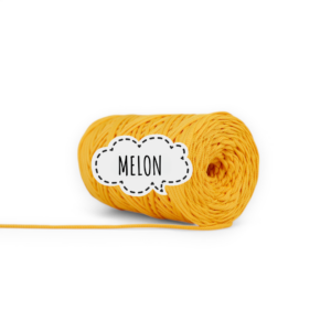 SZNUREK POLIESTROWY PŁASKI 3MM PIMOtki – MELON