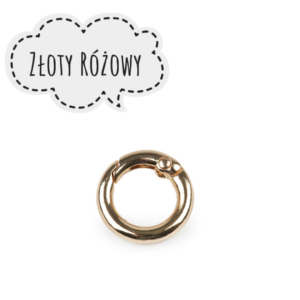 KARABIŃCZYK KÓŁKO 13 MM - ZŁOTO RÓŻOWE