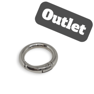 OUTLET - KARABIŃCZYK KÓŁKO 16 MM - SREBRNE