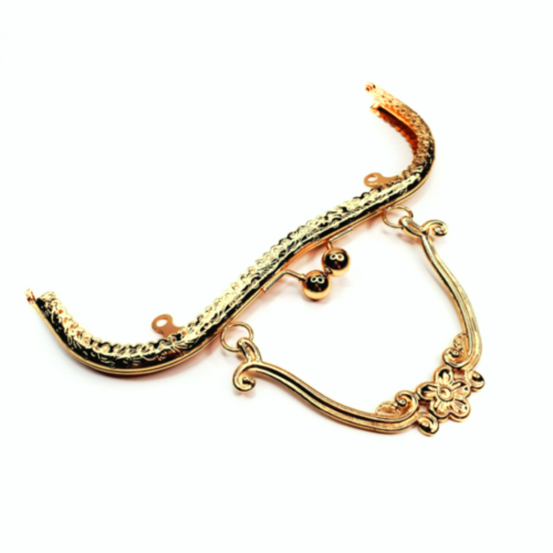 BIGLE DO TOREBKI - ELEGANCKIE - Z RĄCZKĄ - ZŁOTO JASNE