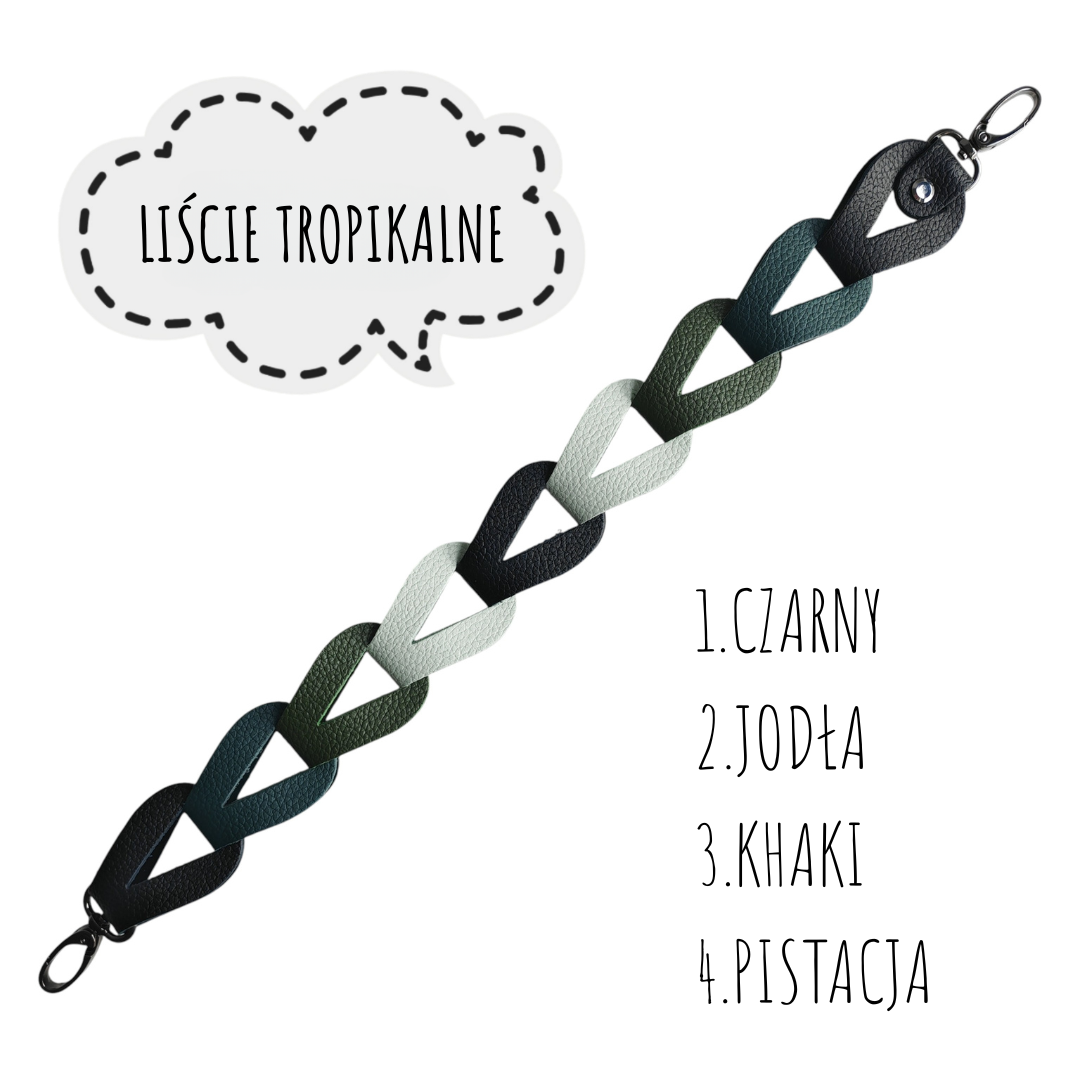 PASEK PLECIONY - LIŚCIE TROPIKALNE