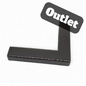 OUTLET - NAROŻNIK DO TOREBKI - PROSTY - CZARNY POŁYSK