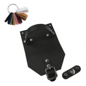 KLAPKA DO TOREBKI LUB ETUI - ŚCIĘTA - 12x18 CM - Z RĄCZKĄ NA UCHWYTACH, KRÓTKIM PASKIEM I KLAMRĄ - SKÓRA NATURALNA