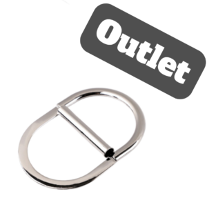 OUTLET - KLAMRA DO PASKA SKŁADANA - 32MM - SREBRNA