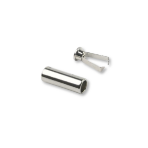 KOŃCÓWKA SZNURKA - RURKA - SREBRNA