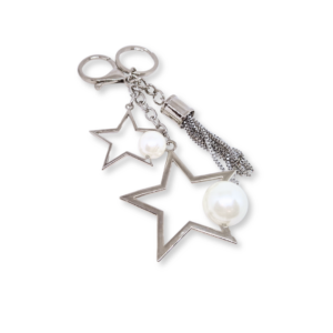 BRELOK DO TOREBKI - GWIAZDY - SREBRNY