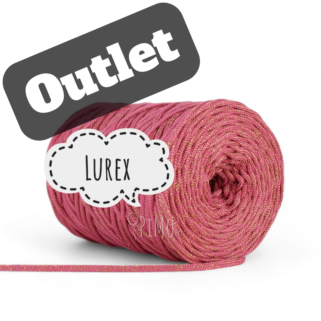 OUTLET - SZNUREK POLIESTROWY PIMOtki LUREX – DESSER ZE ZŁOTĄ NITKĄ (36)