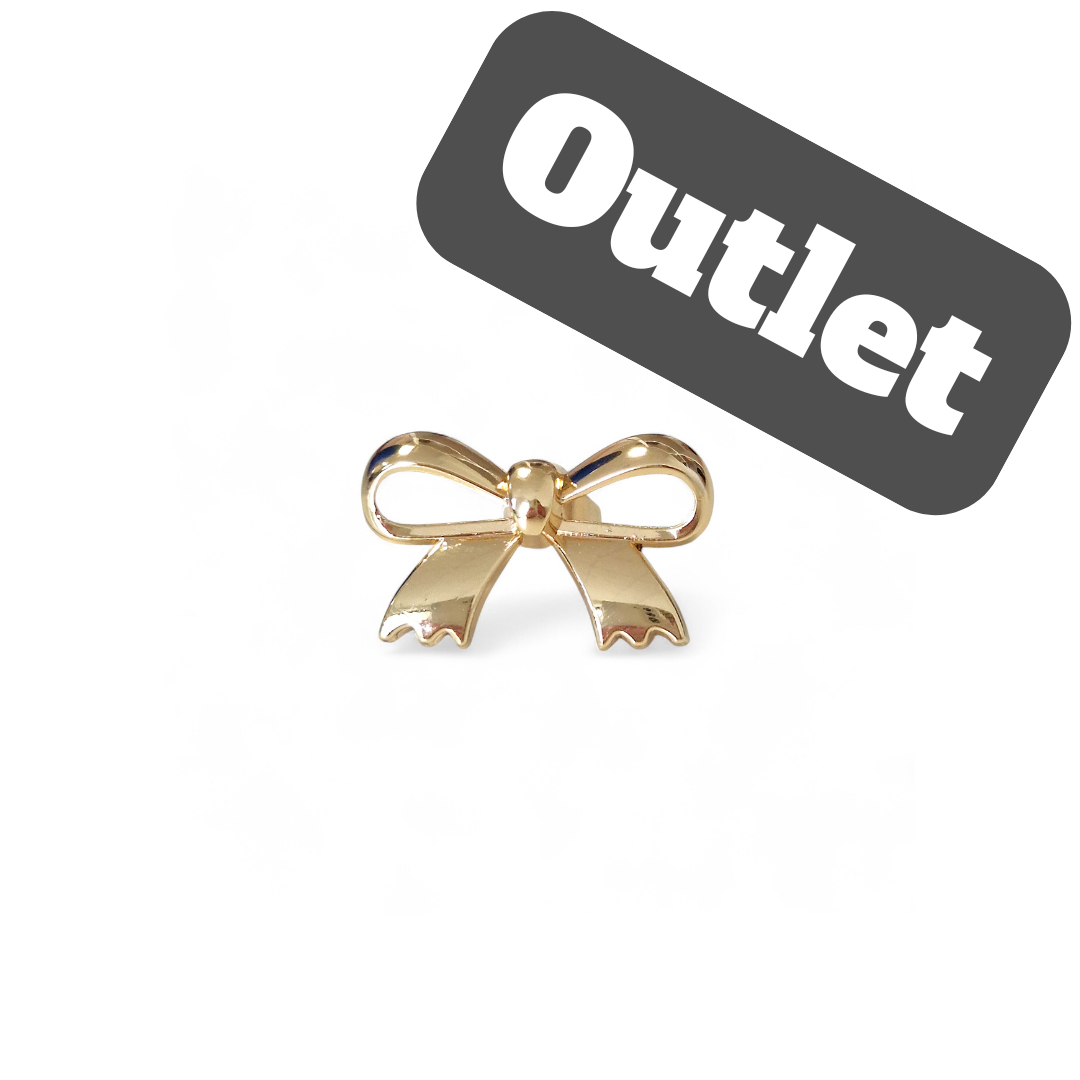 OUTLET - MINI KOKARDKA - OZDOBA DO TOREBKI - ZŁOTO KLASYCZNE