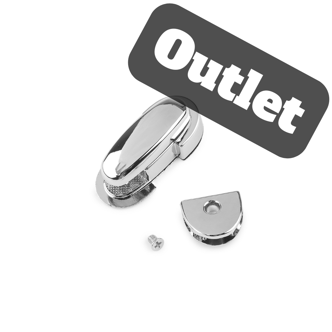 OUTLET - ZAPIĘCIE DO TOREBKI – MIGDAŁEK – SREBRNY