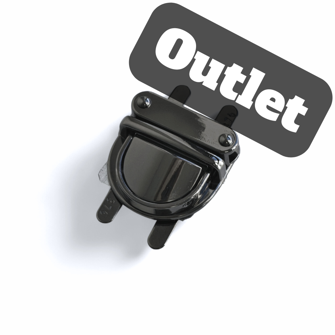 OUTLET - ZAPIĘCIE OZDOBNE - NA ŚRUBKI - CZARNY POŁYSK