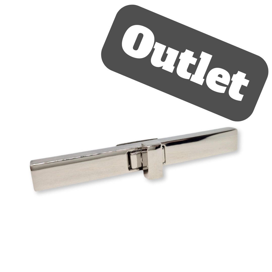 OUTLET – ZAPIĘCIE DO TOREBKI – ELEGANCKIE – PODŁUŻNE – SREBRNE